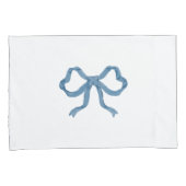 Blauwe bogen kussensloop (Voorkant-Rechts)