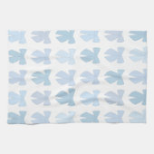 Blauwe bogen theedoek (Horizontaal)