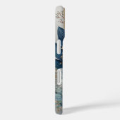 Blauwe Boho Bloemen Case-Mate iPhone Case (Achterkant / Rechts)