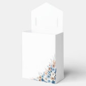 Blauwe Boho Bloemen Trouwgunstbox Bedankdoosjes (Geopend)