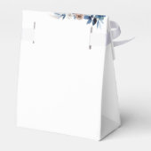 Blauwe Boho Bloemen Trouwgunstbox Bedankdoosjes (Achterkant)