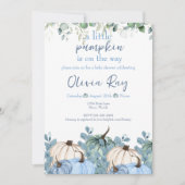 Blauwe Boho een kleine pompoen is onderweg Kaart (Voorkant)