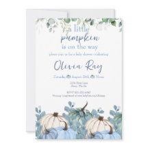 Blauwe Boho een kleine pompoen is onderweg