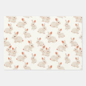 Blauwe boho kip kwekerij naadloos patroon inpakpapier vel (Voorkant 2)