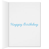 Blauwe boho waterverf vether (Binnen (Rechts))