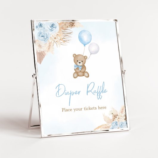 Blauwe Boho, we kunnen bijna wachten op luierloter Poster