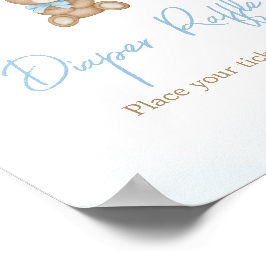 Blauwe Boho, we kunnen bijna wachten op luierloter Poster (Hoek)