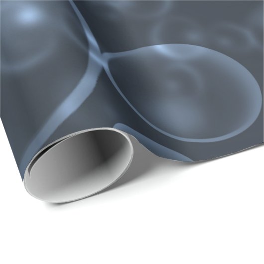 Blauwe bokeh cadeaupapier (Rol Hoek)