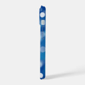 Blauwe Bokeh Feestverlichting iPhone 15 Case (Linkerkant)