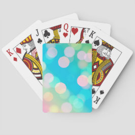Blauwe Bokeh Lights Speelkaarten