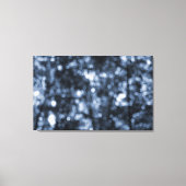 Blauwe Bokeh Wrapped Canvas (Voorkant)