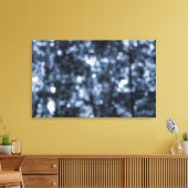 Blauwe Bokeh Wrapped Canvas Afdruk (Insitu (Woonkamer))