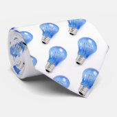 Blauwe bol stropdas (Opgerold)