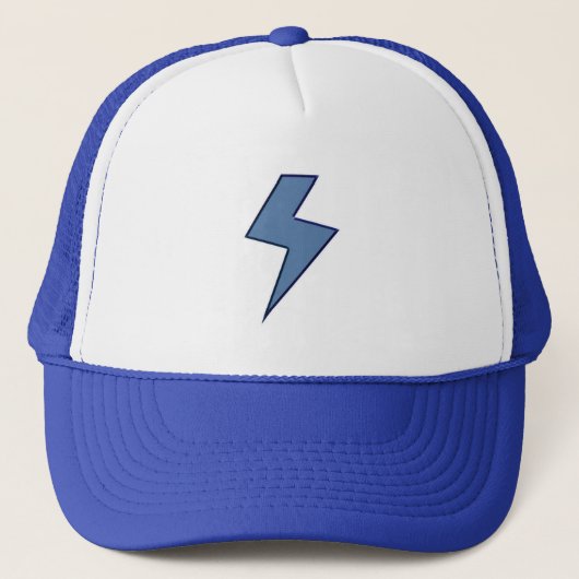 Blauwe Bolt Trucker Pet (Voorkant)