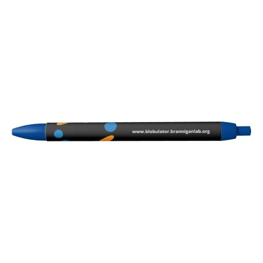 blauwe bolvormer blauwe inkt pen (Voorkant)