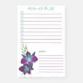 Blauwe Bom Dendrobium Orchid, gepersonaliseerd om  Post-it® Notes (Voorkant)