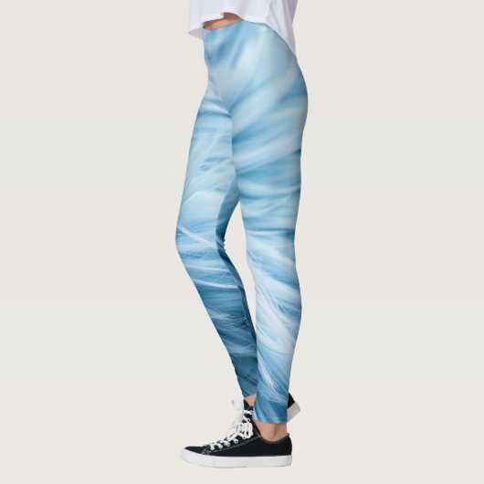 Blauwe bontprint leggings (Links)