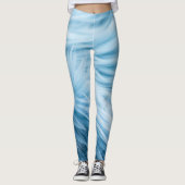 Blauwe bontprint leggings (Voorkant)