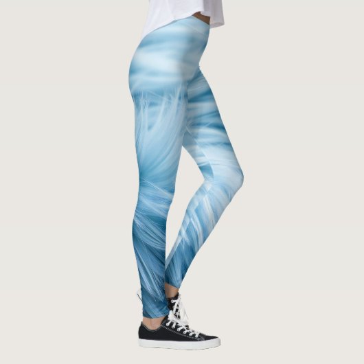Blauwe bontprint leggings (Rechts)
