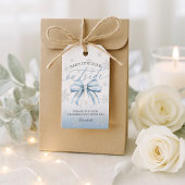 Blauwe Boog Baby Het is Koud Buiten Babyfeestje Cadeaulabel