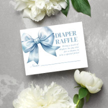 Blauwe Boog Baby Jongen Elegante Luier Raffle