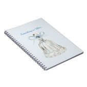 Blauwe Boog Bel Notitieboek (Rechterzijde)