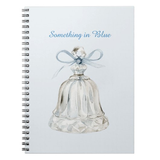 Blauwe Boog Bel Notitieboek (Voorkant)