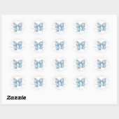 Blauwe Boog Bruidsdiner Ronde Sticker (Vel)