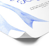 Blauwe boog - luier loterij poster (Hoek)