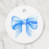 Blauwe boog - Pop het als ze poppen Bedankjes Labels (Achterkant)