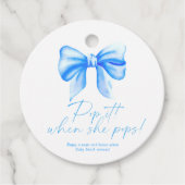 Blauwe boog - Pop het als ze poppen Bedankjes Labels (Voorkant)