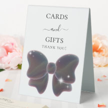 Blauwe boog witte kaarten geschenken teken