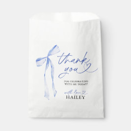 Blauwe boog Ze bindt het knoop Vrijgezellenfeest Bedankzakje