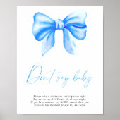 Blauwe boog - Zeg geen baby Poster (Voorkant)