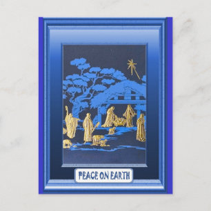 Blauwe boogschutter feestdagenkaart