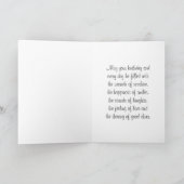 Blauwe Boogschutter Zodiac Tekenen Gelukkige Verja Kaart (Binnen)