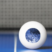 Blauwe boom Abstracte pingpongbal (Net)