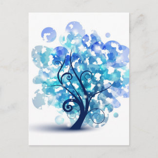 Blauwe Boom Briefkaart