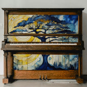 Blauwe boom in Moonlight Decoupage Tissue Paper Tissuepapier