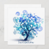 Blauwe boom kaart (Voorkant / Achterkant)