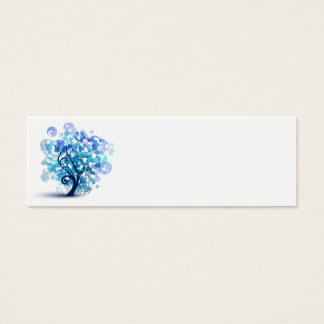 Blauwe boom mini visitekaartjes