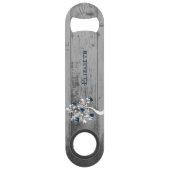 Blauwe boom van hart Aangepaste flessenopening Speed Flessenopener (Voorkant)