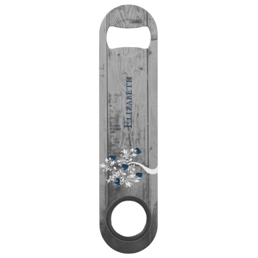 Blauwe boom van hart Aangepaste flessenopening Speed Flessenopener (Voorkant)