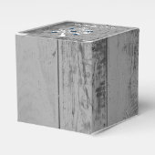 Blauwe boom van het hartenhuwelijk bedankdoosjes (Voorkant Zijde)