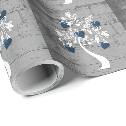 Blauwe boom van het Wrapping Papier van het Westen (Rol Hoek)