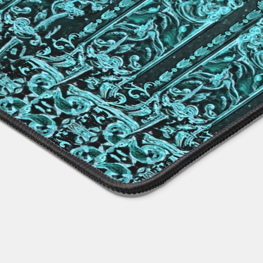 Blauwe boom van leven bureaumat (Hoek)