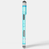 Blauwe boombox Case-Mate iPhone case (Achterkant / Rechts)