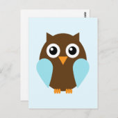 Blauwe boomgaard briefkaart (Voorkant / Achterkant)