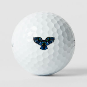 Blauwe boomgaard golfballen