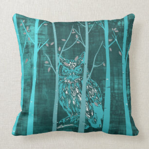 Blauwe boomgaard kussen